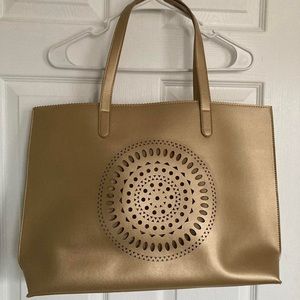 Neiman Marcus gold tote